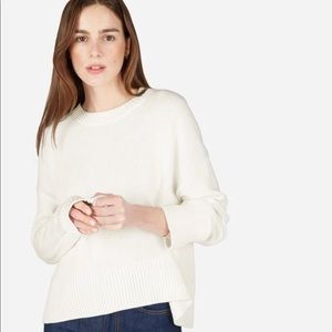 Everlane The Soft Cotton Square Crew in White